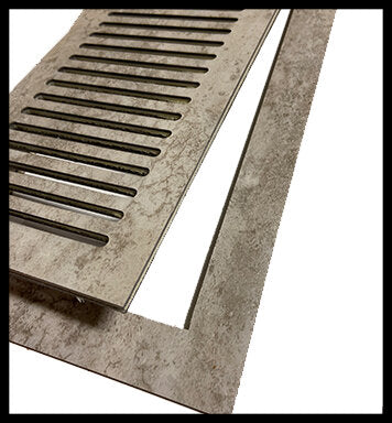 Matching vent cover lifted out for cleaning